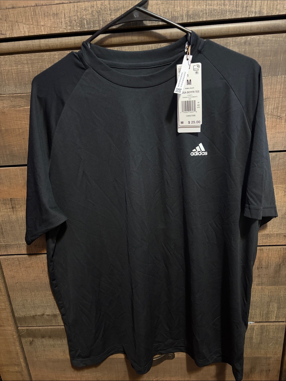 adidas Men's Black Short Sleeve Athletic Tee